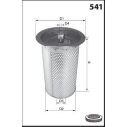 Vzduchový filter MISFAT R661 - obr. 1