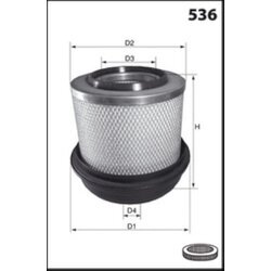 Vzduchový filter MISFAT R989 - obr. 1