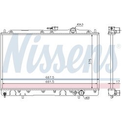 Chladič motora NISSENS 62830 - obr. 4