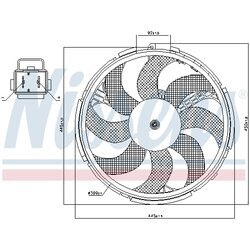 Ventilátor chladenia motora NISSENS 85036 - obr. 5