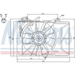 Ventilátor chladenia motora NISSENS 85226 - obr. 5
