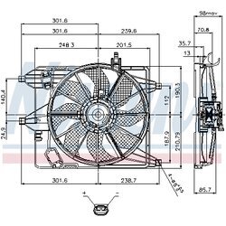 Ventilátor chladenia motora NISSENS 85252 - obr. 5