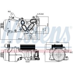 Chladič motorového oleja NISSENS 91124 - obr. 5