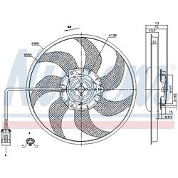 Ventilátor chladenia motora NISSENS 85194 - obr. 5