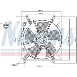 Ventilátor chladenia motora NISSENS 85238 - obr. 5