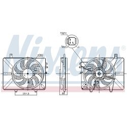 Ventilátor chladenia motora NISSENS 850052