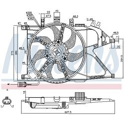 Ventilátor chladenia motora NISSENS 85196 - obr. 5