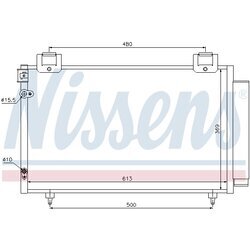 Kondenzátor klimatizácie NISSENS 94730 - obr. 5