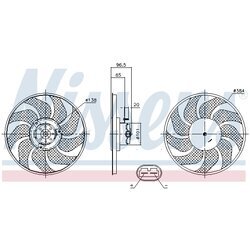 Ventilátor chladenia motora NISSENS 85704 - obr. 5