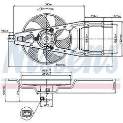 Ventilátor chladenia motora NISSENS 85135