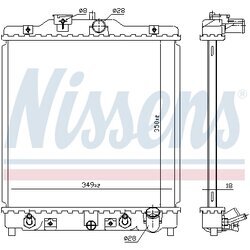 Chladič motora NISSENS 633081 - obr. 1