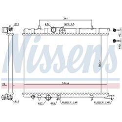 Chladič motora NISSENS 63502 - obr. 5