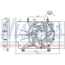 Ventilátor chladenia motora NISSENS 85910 - obr. 6