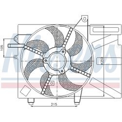 Ventilátor chladenia motora NISSENS 85035 - obr. 5