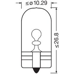 Žiarovka pre smerové svetlo OSRAM 2825CBN - obr. 1