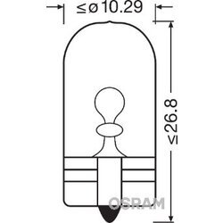 Žiarovka pre smerové svetlo OSRAM 2827-02B