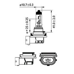 Žiarovka pre diaľkový svetlomet PHILIPS 12360B1 - obr. 2