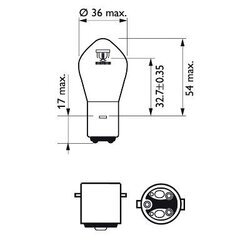 Žiarovka pre diaľkový svetlomet PHILIPS 12728BW - obr. 2