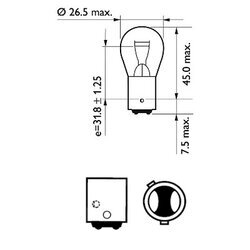 Žiarovka pre brzdové/koncové svetlo PHILIPS 12495CP - obr. 2