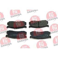Sada brzdových platničiek kotúčovej brzdy SAKURA 601-30-3520