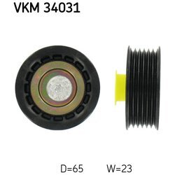 Vratná/vodiaca kladka rebrovaného klinového remeňa SKF VKM 34031