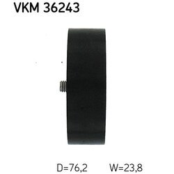 Vratná/vodiaca kladka rebrovaného klinového remeňa SKF VKM 36243 - obr. 2