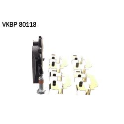 Sada brzdových platničiek kotúčovej brzdy SKF VKBP 80118 - obr. 3