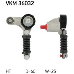 Napínacia kladka rebrovaného klinového remeňa SKF VKM 36032