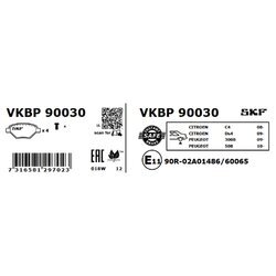 Sada brzdových platničiek kotúčovej brzdy SKF VKBP 90030 - obr. 5
