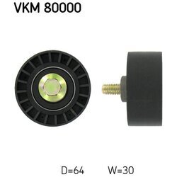Obehová/vodiaca kladka ozubeného remeňa SKF VKM 80000
