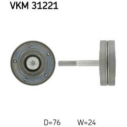 Vratná/vodiaca kladka rebrovaného klinového remeňa SKF VKM 31221