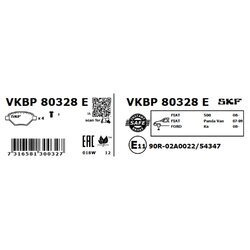 Sada brzdových platničiek kotúčovej brzdy SKF VKBP 80328 E - obr. 5
