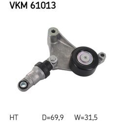 Napínacia kladka rebrovaného klinového remeňa SKF VKM 61013