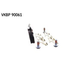 Sada brzdových platničiek kotúčovej brzdy SKF VKBP 90061 - obr. 3