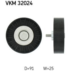 Vratná/vodiaca kladka rebrovaného klinového remeňa SKF VKM 32024