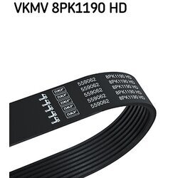 Ozubený klinový remeň SKF VKMV 8PK1190 HD