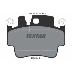 Sada brzdových platničiek kotúčovej brzdy TEXTAR 2332902