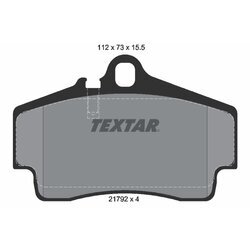 Sada brzdových platničiek kotúčovej brzdy TEXTAR 2179203