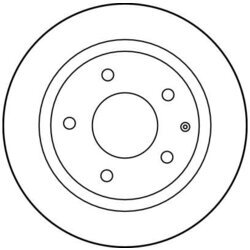 Brzdový kotúč TRW DF2705 - obr. 1