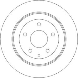 Brzdový kotúč TRW DF8053 - obr. 1