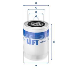 Olejový filter UFI 23.108.01