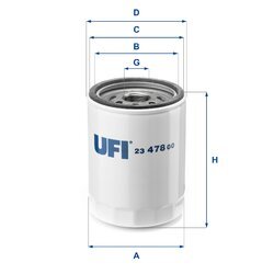 Olejový filter UFI 23.478.00