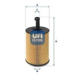 Olejový filter UFI 25.023.00