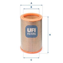 Vzduchový filter UFI 27.588.00