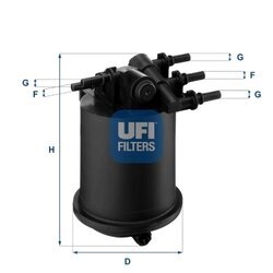 Palivový filter UFI 24.086.00