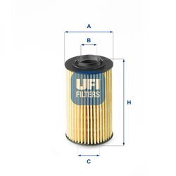 Olejový filter UFI 25.163.00