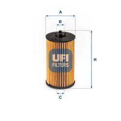 Olejový filter UFI 25.225.00