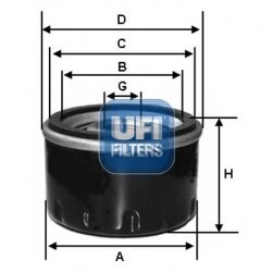 Olejový filter UFI 23.213.00