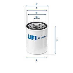 Olejový filter UFI 23.260.00