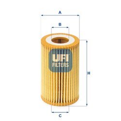 Olejový filter UFI 25.022.00